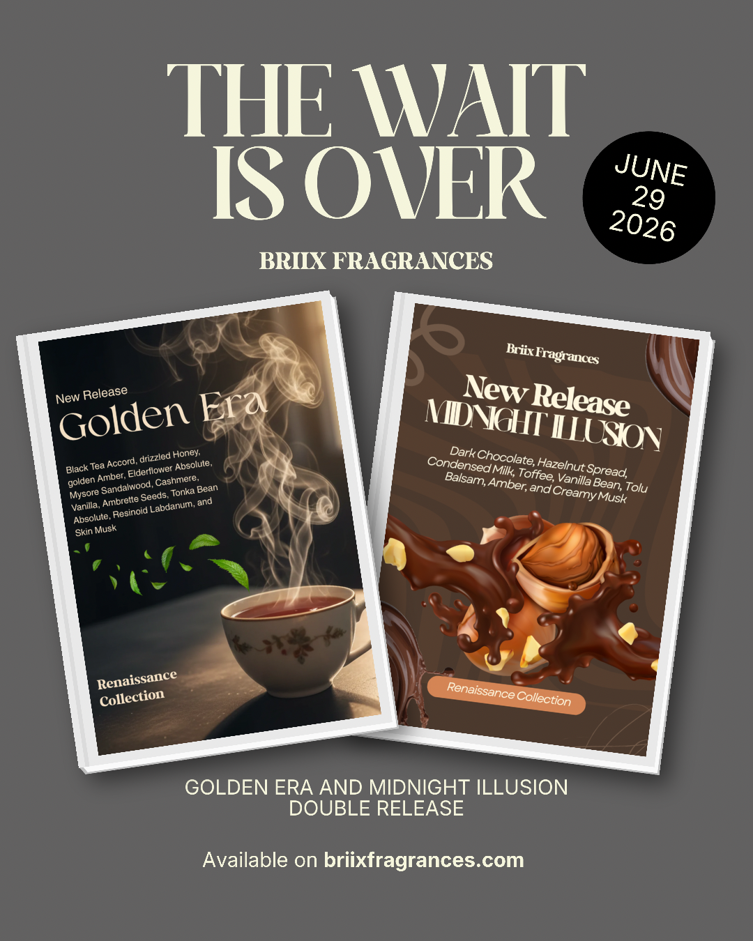 New Scent Release: GOLDEN ERA and MIDNIGHT ILLUSION coming to you 6/29/26