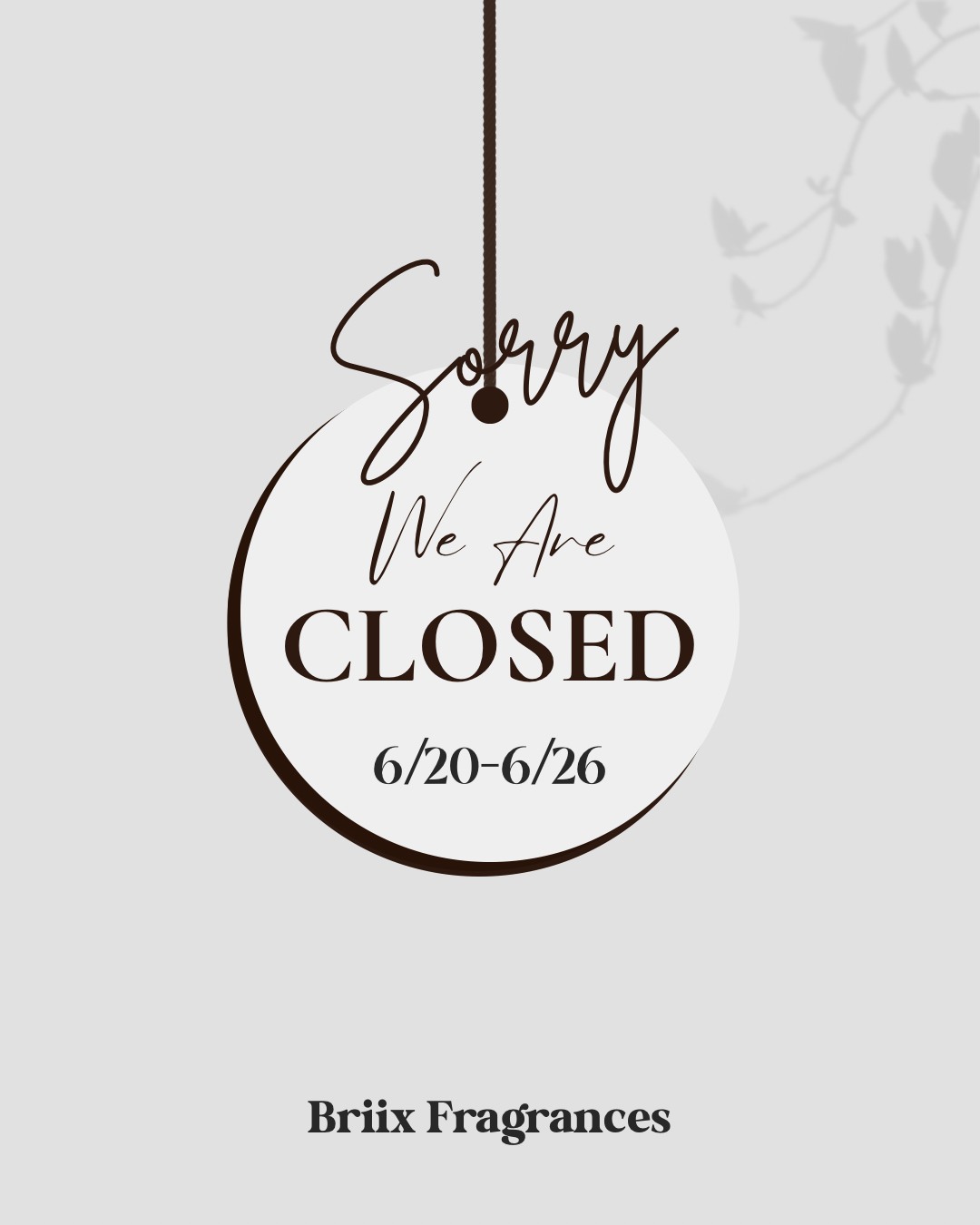 We are taking short break June 20-26, 2026